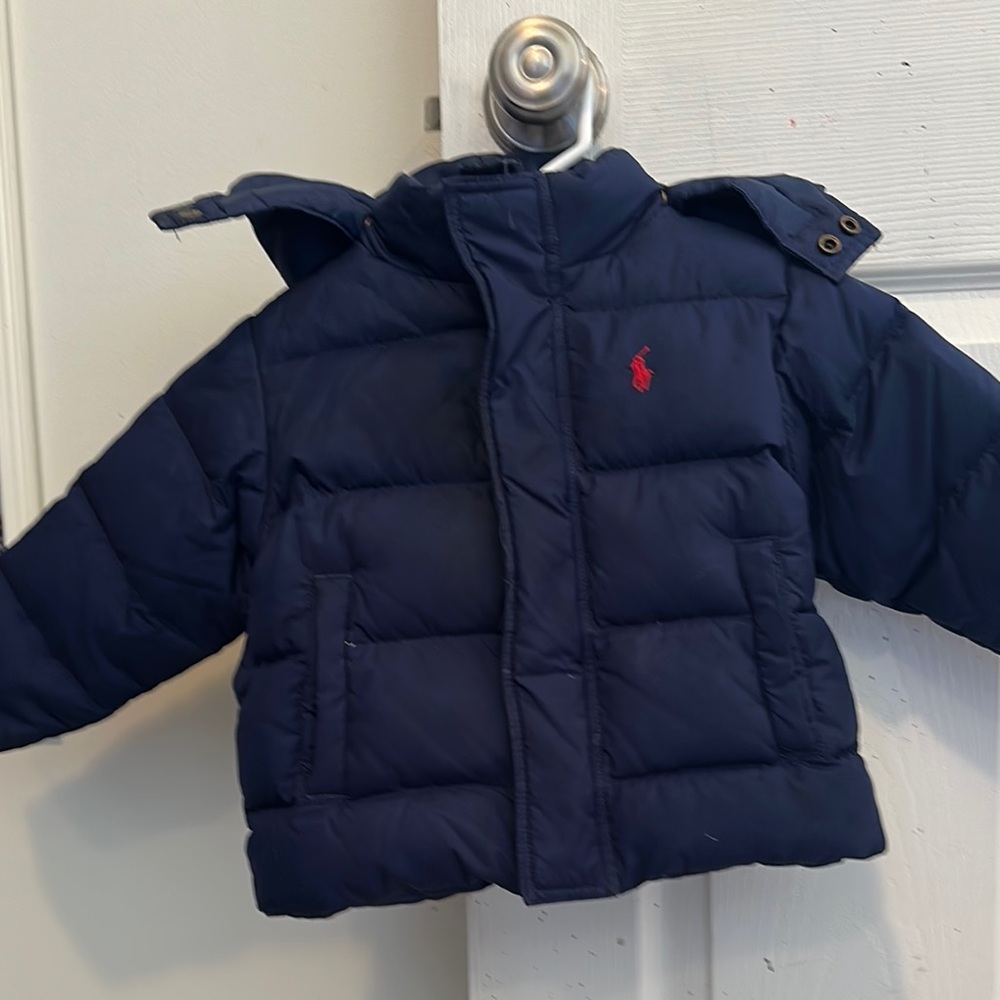 Ralph Lauren Navy Puffer Jacket for Kids